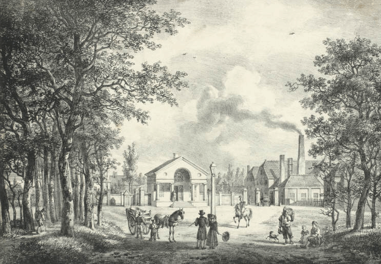 Rijswijkseplein in 1835