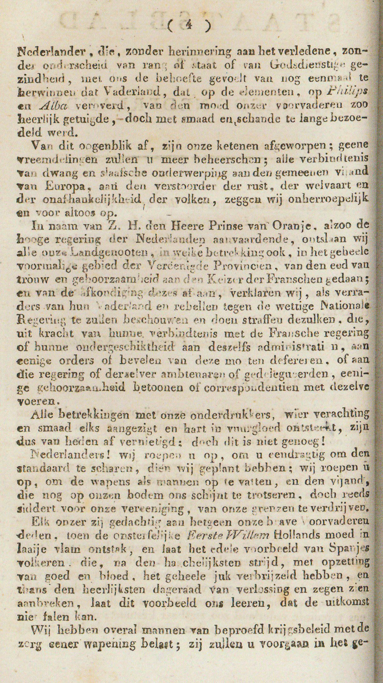 Proclamatie 21 november 1813 blad 2