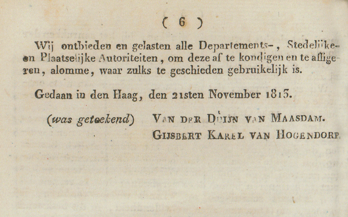 Proclamatie 21 november 1813 blad 4