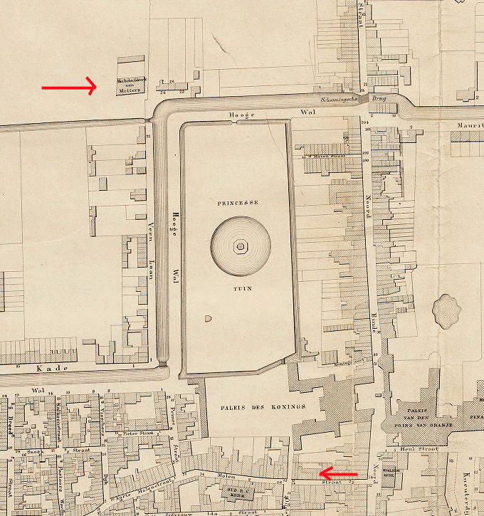 Kaart van Den Haag 1868