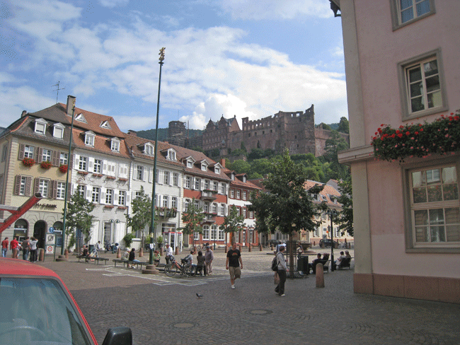 Heidelberg and the palace of the Count Palatine