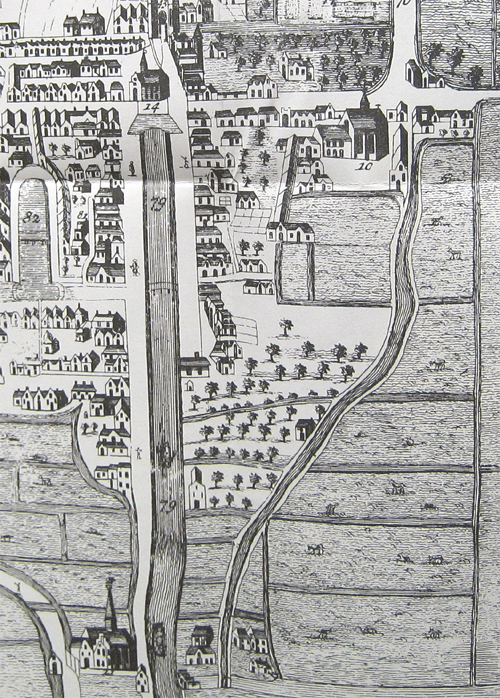 Omgeving van de Ammunitiehaven in 1570