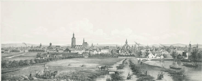 Rijswijkseplein in 1858