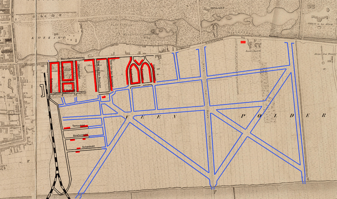 Uitbreidingsplan Lindo voor zuidelijk deel van de stad, 1892