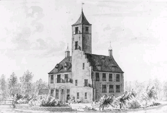 Kasteel de Binckhorst in 1727